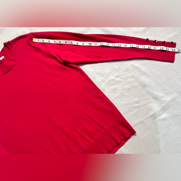 Staccato Women's Pink Sweater w Buttons on Sleeves Size XL - Picture 9 of 12